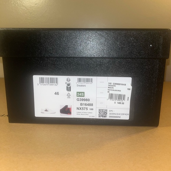 Authentic Chanel Men’s Calfskin & Patent Leather sneakers size 46 - Picture 10 of 14